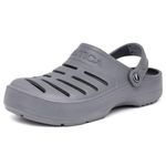 Nautica Men's Clogs - Athletic Sports Sandal - Water Shoes Slip-On with Adjustable Back Strap-River Edge-Grey-11