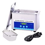 Digital Ultrasonic Jewelry Cleaner with Digital Timer 800mL 42KHz Ultrasonic Cleaner for Eyeglasses Basket for Parts Denture for Gun Blade,Diamond Ring Cleaner -Jewelry Cleaner Ultrasonic Machine