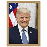 Us President Donald Trump Photo Artwork Framed A3 Wall Art Print