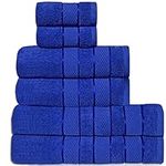 Luxe Home 6 Piece Towel Bale Set. 100% Turkish Cotton - 600GSM Soft, Absorbent and Premium Quality Bundle. 2 Luxury Bath Towels, 2 Hand Towels 2 Wash Cloths