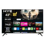 HYE TV - Smart TV, 43" Screen Size, 2K Resolution, FHD Technology, Apple AirPlay, Samsung Tizen OS & Gaming Hub, Versatile Connectivity, Black, Perfect For Streaming & Entertainment - 43FHDS1008