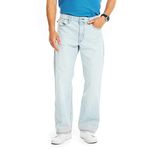 Nautica Men's Loose Fit Denim, Ocean Shallows Wash, 36W x 32L