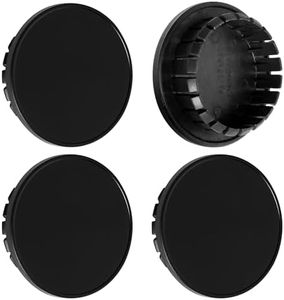 2.3Inch 59MM Wheel Center Caps for Chevy Chevrolet GMC Rim Hub Caps, Pack of 4 (Matte Black, Outer 59MM, Inner 46MM, Easy DIY Installation)