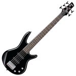 Ibanez 5 String Bass Guitar, Right, Black (GSRM25BK)