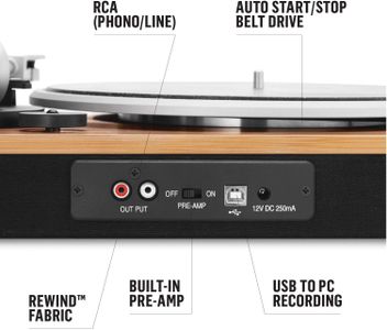 House of Marley Stir It Up Turntable – Belt-Drive Vinyl Record Player