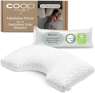 Coop Home Goods Original Cut-Out Adjustable Pillow, King Size Bed Pillows for Neck & Head Support, Memory Foam Pillows - Medium Firm for Side Sleeper, CertiPUR-US/GREENGUARD Gold