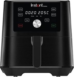 Instant Pot Brands Vortex 4-in-1-Heißluftfritteuse 1700W 5,7L Minibackofen - Gesundes Heißluft-Frittieren, Backen, Braten und Speisenwärmer, Schwarz