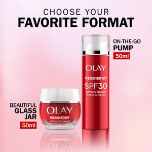 Olay Regenerist Day Face Cream SPF 30 – Anti-Wrinkle Moisturiser with Niacinamide & Peptides, 50ml