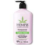 Hempz Pomegranate Herbal Body Moisturizer 17 oz. - Paraben-Free Lotion and Moisturizing Cream for All Skin Types, Anti-Aging Hemp Skin Care Products for Women and Men - Hydrating Gluten-Free Lotions