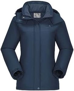 CAMEL CROWN Women's Ski Jacket Thicken Winter Snow Coat Warm Fleece Mountain Waterproof Female Jacket Hooded Windbreaker Bule S