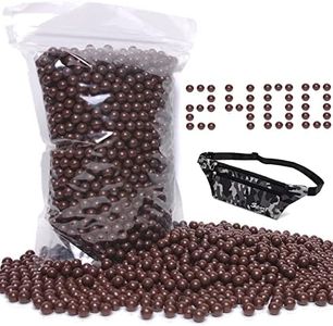 Timbocca Slingshot Ammo 3/8 Inch, 2400pcs Biodegradable Clay Sling Shot Ammo Ball, Come with Ammo Pouch.