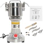 YaeMarine Grain Mill Grinder 300g Grain Grinder 110V Electric Herb Cereal Mill Portable for Household Commercial Improvement Flour Powder High Speed Machine