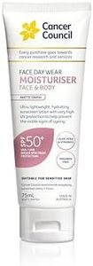 Cancer Council 75mL Daily Sunscreen SPF50 Sun Block - Face & Body Moisturiser with Aloe & Vitamin E, Matte Finish, Non-Greasy, Hypoallergenic