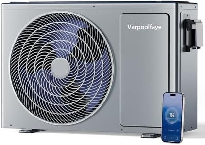Varpoolfaye 27000 BTU Above Ground Pool Heater Electric 7000 Gallon Swimming Pool Heater for Inground Pools Heating or Cooling WiFi Control Schedule 120V
