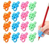 SANNIX 16 PCS Pencil Finger Grips for Kids Handwriting Grip Posture Correction Training Pen Writing Aid Tool for Kids Toddler Preschool Children Adults Students Special Needs