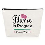 Nurse Inspirational Gifts Nurse Makeup Bags Nurse in Training Gifts Future Nurse Gifts for Women Encouragement Nurses Day Gifts for Nursing Student Daughter Nurses Graduation Gift Cosmetic Bag Pouch