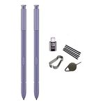 2PCS Stylus Pen for Samsung Galaxy Note 8 Note8 Stylus Touch S Pen Replacement +Tips/Nibs+Eject Pin+Micro USB to Type C Adapter Orchid Gray