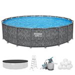 Bestway APX 365 20' x 52" Above Ground Swimming Pool Set | Year-Round Pool