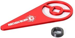 REDSPIDER RC Transmitter Steering Wheel Trigger Alloy Steering Wheel TriggerOne Hand Control Accessory for Flysky FS-G7P(Red)