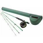 Redington Minnow Fly Fishing Outfit (580-4) - 5 Weight, 8' Fly Fishing Rod w/Crosswater Fly Reel