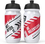 KOM Cycling Water Bottle Collection 500ml (16.9oz) Cycling Water Bottle Inspiration (6 Bottles, Get After It)