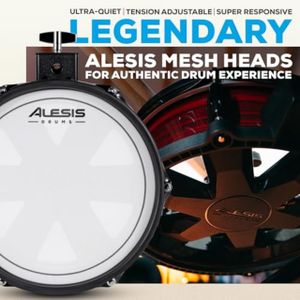 Alesis Nitro Pro Electronic Drum Kit – Mesh Pads, 8-Piece Set