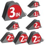 3 Inch Hair Clipper Guards, Hair Clipper Cutting Guides/Combs with 8 Cutting Lengths 3in & 2.75in & 2.5in & 2.25in & 2in & 1.75in &1.5in & 1.25in Fit Most Size Wahl Clippers (8pcs Mega 3 Inch, Gray)
