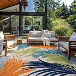 Rugshop Multi Lucca Contemporary Floral Indoor/Outdoor Area Rug Durable Polypropylene, Weather Resistant, Perfect for Patio, Backyard, Deck and Outdoor Lounge, High Traffic Areas 12' x 15'