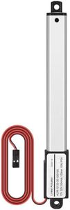 Justech 100mm 4 inch Linear Actuator, 12V Linear Actuator Motor 32N 7LBS Mini Linear Motor for Car RV Electric Door Opener Industrial Agricultural Machinery Clean Vessels Cargo Medical Window-Silver