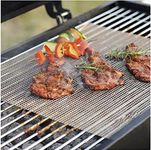 Mazaashop BBQ Grill Mesh Mat Set of 5, Non-Stick Reusable Heat Resistant Professional Barbecue Grilling Mesh Mat 15.7 x 13 Inch