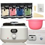 Waxing Kit Wax Warm Hair Removal, Digital Wax Kit with Silicon Wax Pot & 4*100g Hard Wax Beads, Target Different Type of Hair Bikini/Leg/Eyebrows/Armpit/Face Home Waxing Kit for Women/Men, Beulyniza