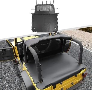 Jimen for TJ Tonneau Cover, Trunk Cargo Cover Compatible with Jeep Wrangler TJ 1997-2006