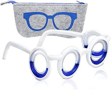 Motion Sickness Smart Glasses - No Lens Liquid Glasses Comes with Bag -Lightweight Portable Nausea Relief Eyewear for Adults & Kids - Anti - Nausea Glasses for Travel, Gaming & Sports - Blue