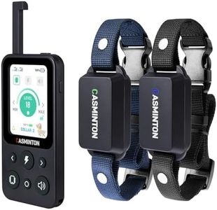 CASMINTON Shock Collar for 2Dogs [CRS01Pro]126 Training Levels,4Powerful Modes With 2.8inch LCD high-definition display100% Safe Training Collar for Large Medium Small Dogs IPX7 Waterproof Blue (Blue)