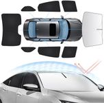 Sunsdrew 8PCS Windshield Sun Shade Kit for 2016-2021 Honda Civic 10th Gen. Full Rear&Side Window Privacy Sunshade Foldable Sun Visor Protector Blocks UV&Heat Civic Interior Accessories
