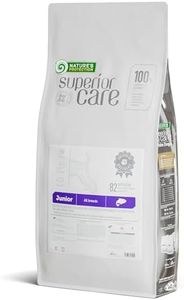 Nature's Protection Superior Care White Dogs Grain-Free Dry Dog Food - High Protein, Tear Stain Dog Food for All Breeds Light Coated Junior Dogs, Fresh Pet Meal, Salmon, 22 lb