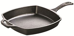 Lodge L8SQ3 Pre-Seasoned Cast-Iron Square Skillet, 10.5-inch