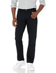 Amazon Essentials Men's Athletic-Fit Stretch Jean, Black, 38W x 32L