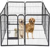 Pet Playpen 8 Panel 40 inch Indoor & Outdoor Folding Metal Exercise Pen & Pet Playpen Puppy Cat Exercise Fence Barrier Playpen Kennel,Hammigrid