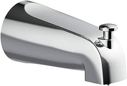 Design House 522912 Slip-On Tub Diverter Spout, 1/2-inch pipe, Polished Chrome