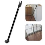 Securityman 2-in-1 Door Security Bar & Sliding Patio Door Security Bar - Constructed of High Grade Iron - Black