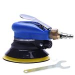 Air Random Orbital Sander 125mm(5"), Dual Action Palm Sander with Pad, Hook and Loop, Air Powered and Swirl Free