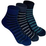 HEELIUM Bamboo Socks for Men | Quarter Length | Odour-Free & Breathable | Padded Base & Anti-bacterial | 3X Softer than Cotton Socks (Grey, Black, Navy Blue)