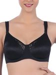 Triumph International Women's Light Padded | Non Wired | Polyamide Minimizer 36D Black | Full-Coverage Bra | Pack of 1