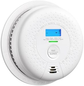 X-Sense Smoke Detector Carbon Monoxide Detector Combo, 10-Year Battery Smoke Detector with Display, Standalone Model SC01, Single Pack