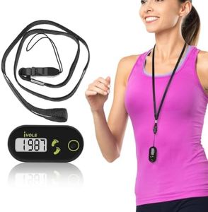 iplusmile 3D Pedometer for Walking, Simple Step Counter with Clip and Lanyard, Accurate Walking Tracker No App No Phone Required, Mini Portable Fitness Monitor for Seniors and Kids