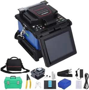 GARVEE Fiber Fusion Splicer FL-118, Automatic FTTH Fiber Splicer Machine with 6 Motors Core Alignment, Fiber Optical Fusion Splicer with 7s Splicing & 12s Heating, Average Loss 0.01db, 5" LCD Screen