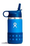 HYDRO FLASK - Kids Water Bottle 354 ml (12 oz) - Vacuum Insulated Stainless Steel Toddler Water Bottle - Silicone Flex Boot, Easy Sip Straw Lid - BPA-Free - Wide Mouth - Lake