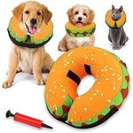 NACOCO Pet Recovery Collar, Inflatable Collar for Dogs & Cats, Protective Inflatable Recovery Cone Collar for After Surgery, Soft Cute E-Collar for Dogs, Adjustable Waterproof Pet Recovery Cone