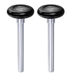 sourcing map 2pcs 1.8" Nylon Garage Door Rollers for 2" Garage Track, 4.25" Stem Quiet Garage Door Wheels, 6200zz Precision Bearing 8 Balls, Black